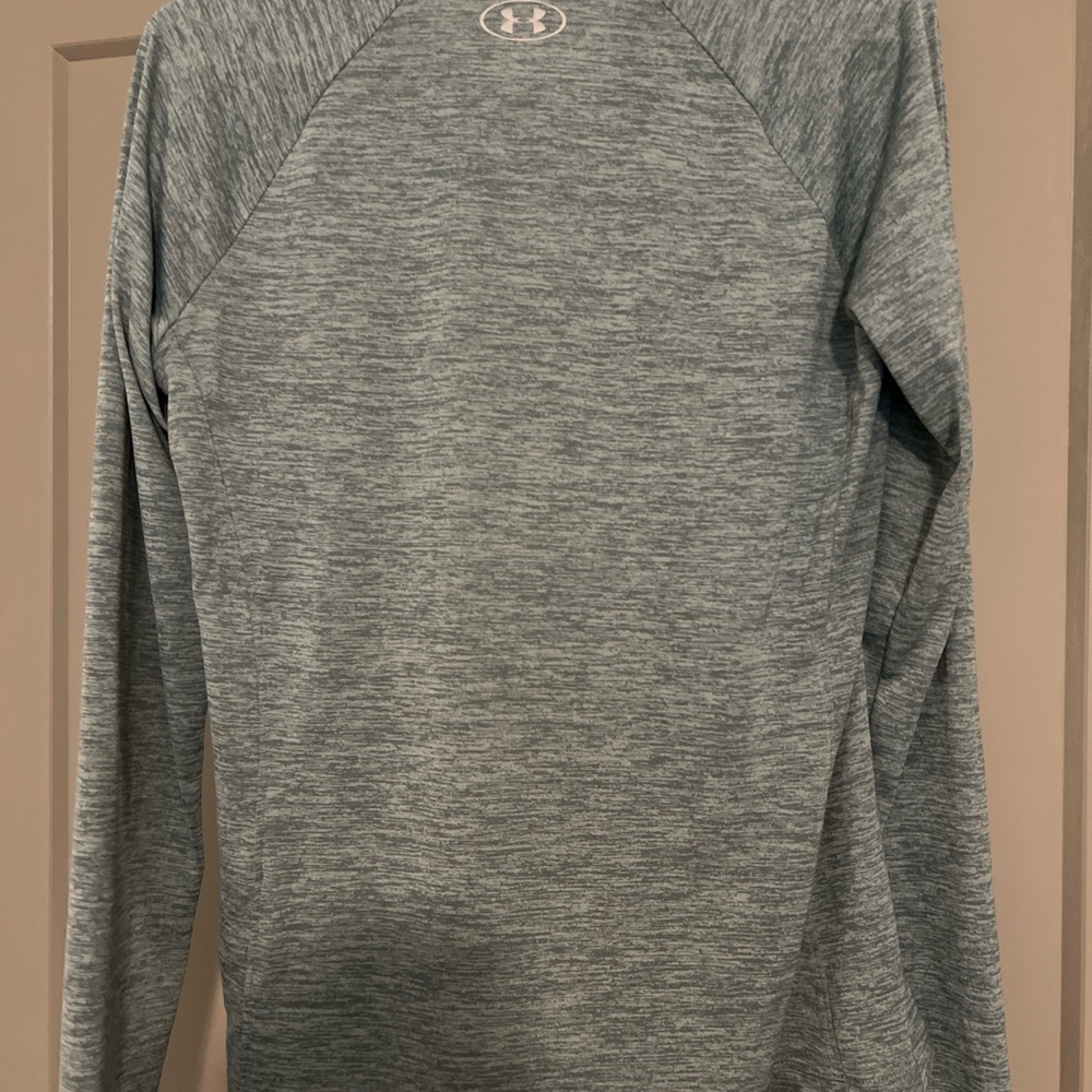 Under Armour Blue Heather Quarter-Zip Top - Picture 3 of 3